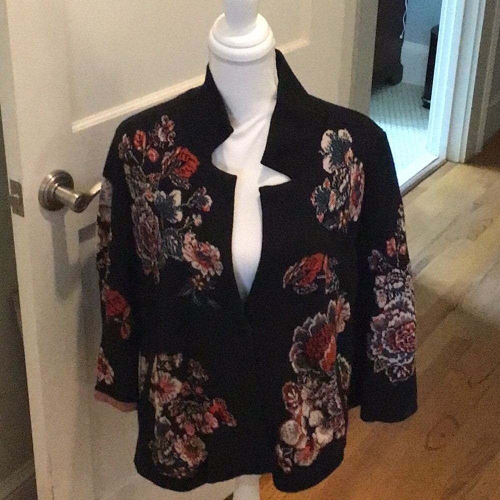 Floral cardigan by Anthropologie